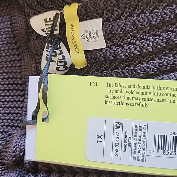 Jenee Naylor Braided Button Front Cardigan NWT Black Size MEDIUM - Picture 8 of 10